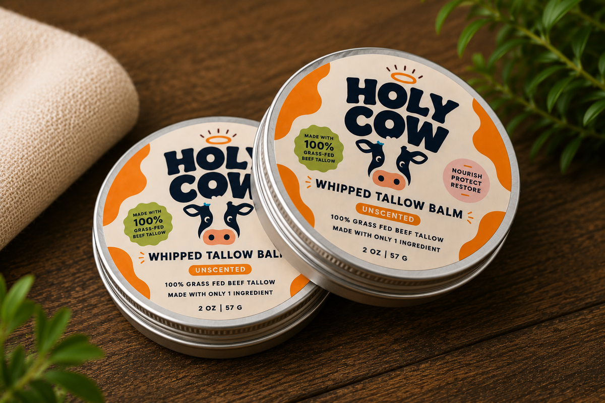 HolyCow Whipped Tallow Balm — 2 Tin Bundle